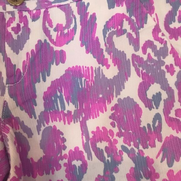 Lilly Pulitzer Adie Shorts Women's Size 00 Amethyst Flamingo Beach Bathers - Picture 8 of 13